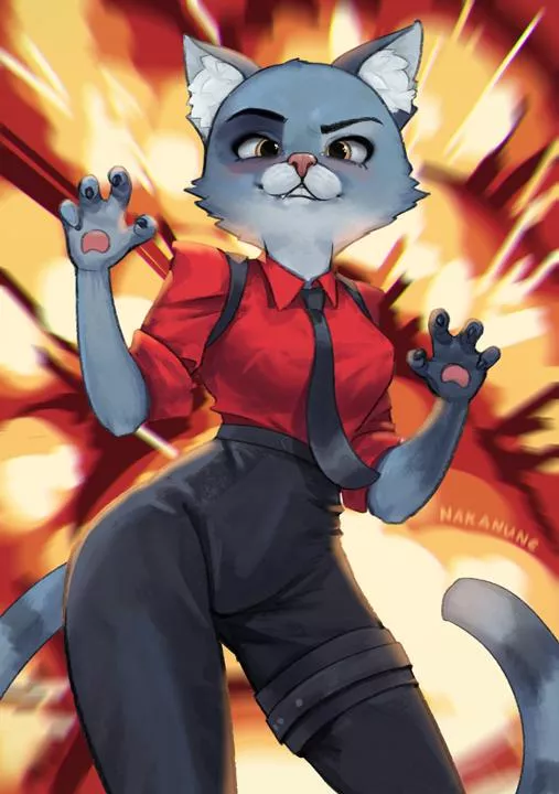 If the cool guys don't look at the explosion, then who am I, who looks at the guys who don't look at the explosion, and looks at the explosion? posted by NakanuneArt