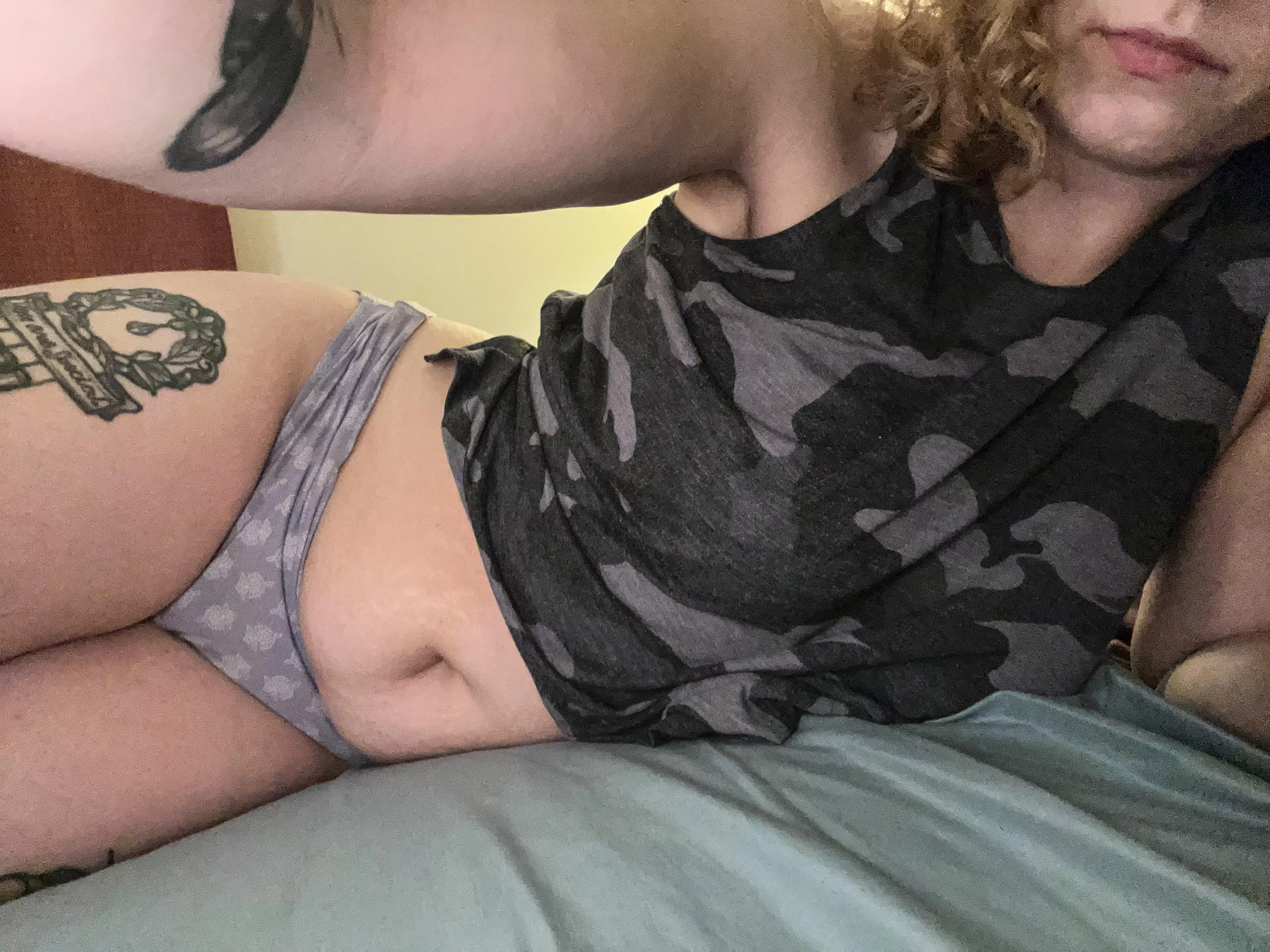 Just a quick selfie before bed :) posted by curly_girly69