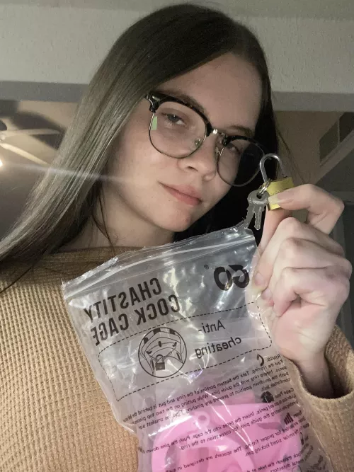 Let’s get that tiny cock locked up where it belongs🔐 by nsfwstonerbby