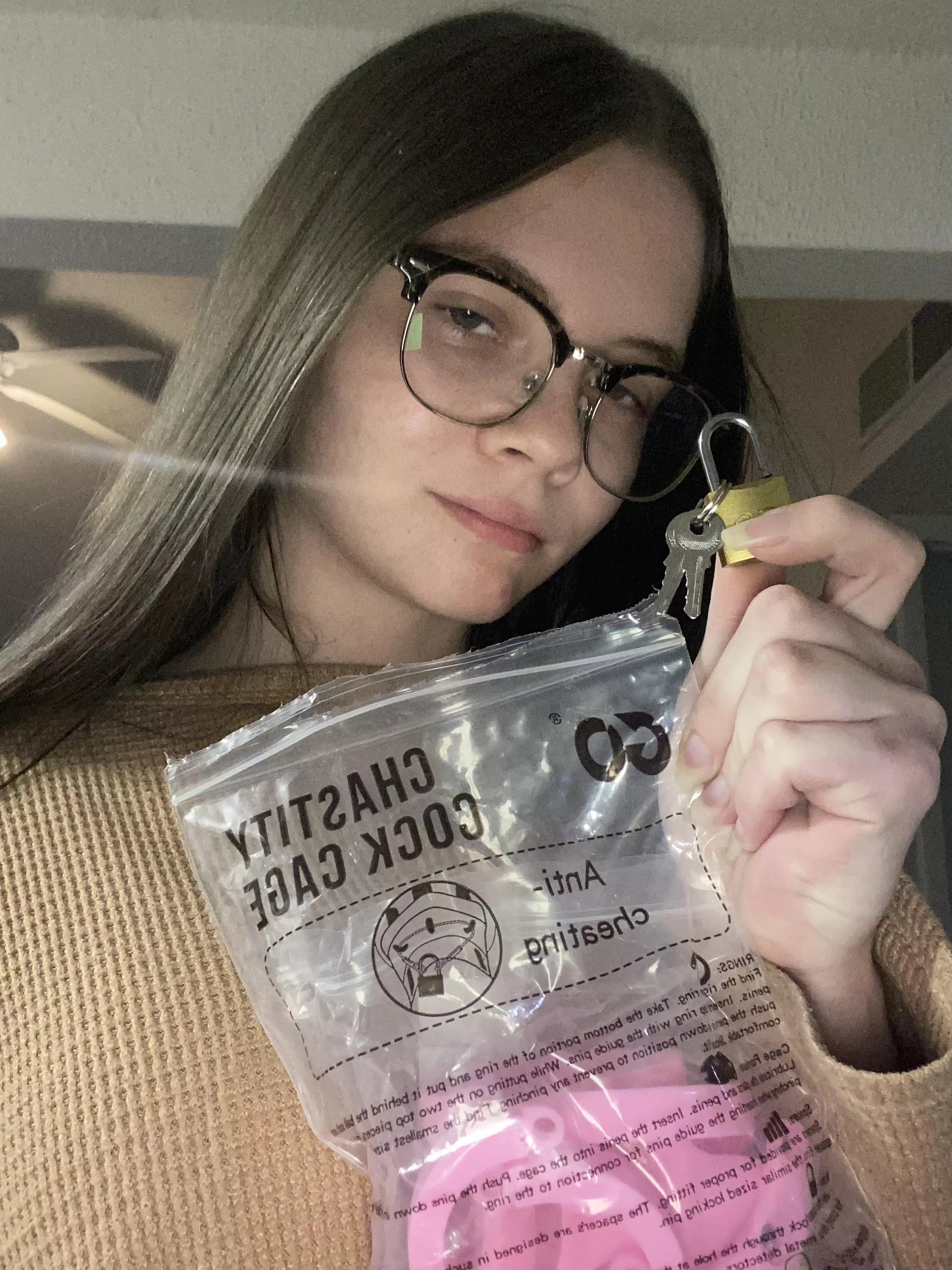 Let’s get that tiny cock locked up where it belongs🔐 posted by nsfwstonerbby