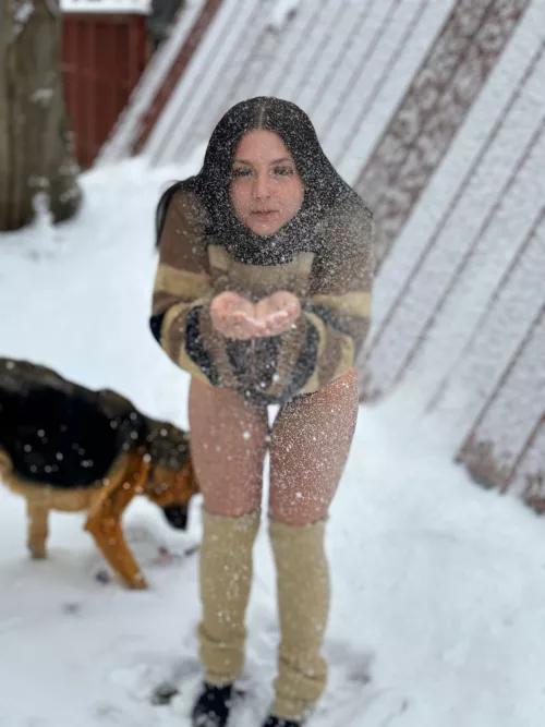 Let's play in the snow babe. by DuTwist