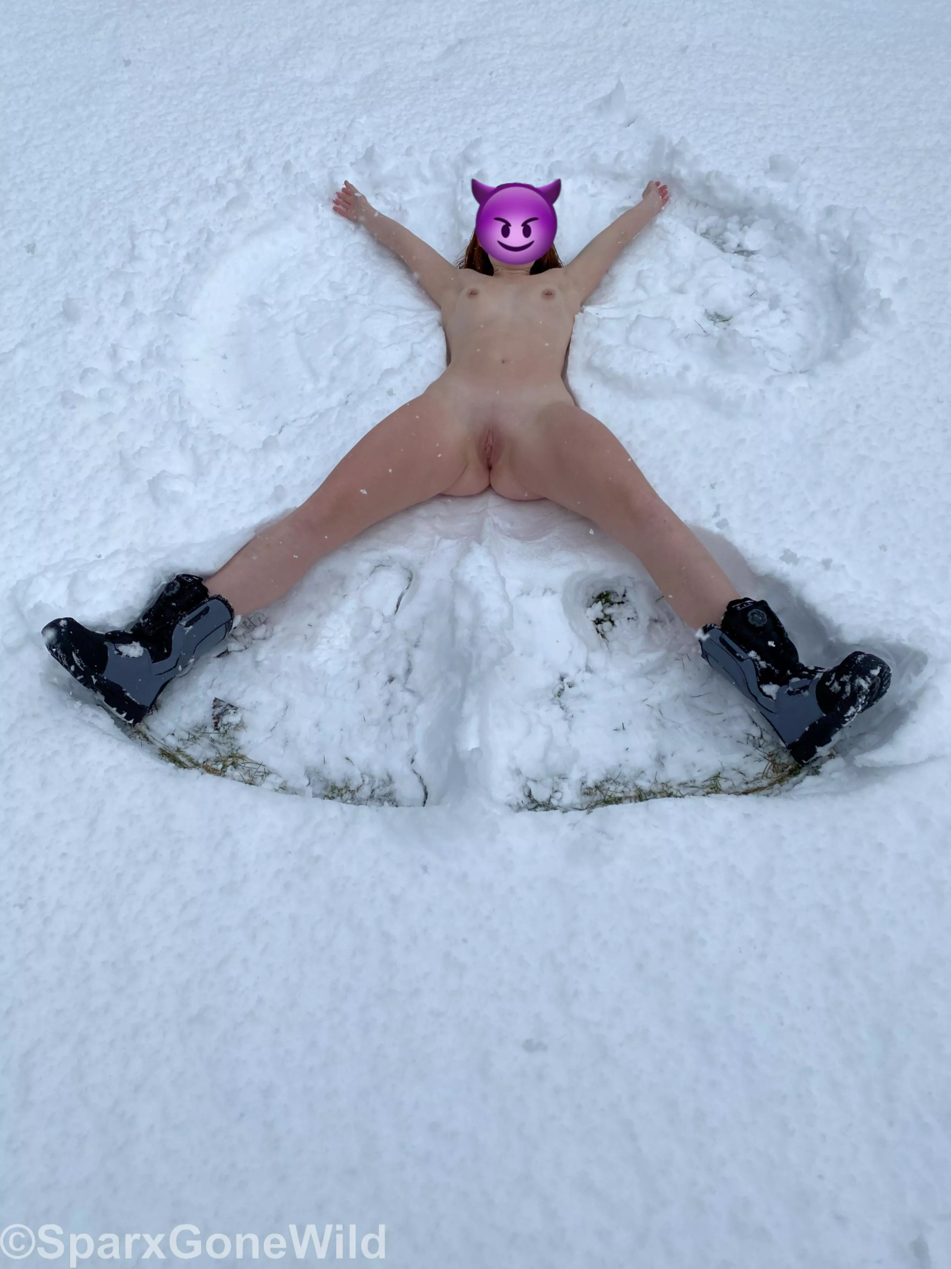 Naked snow angels are better posted by sparxgonewild