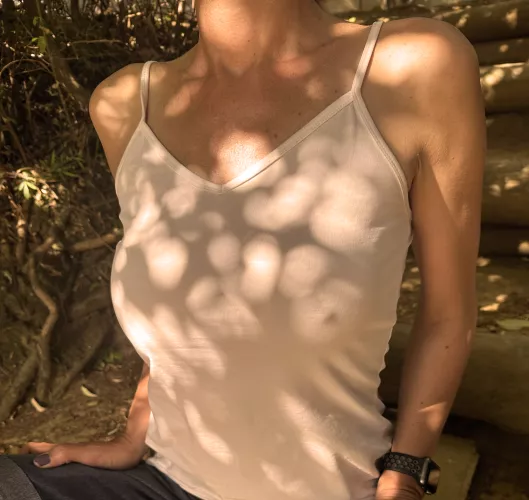 Are we even allowed to be braless in public? Had a few stares ... by just2amateurs