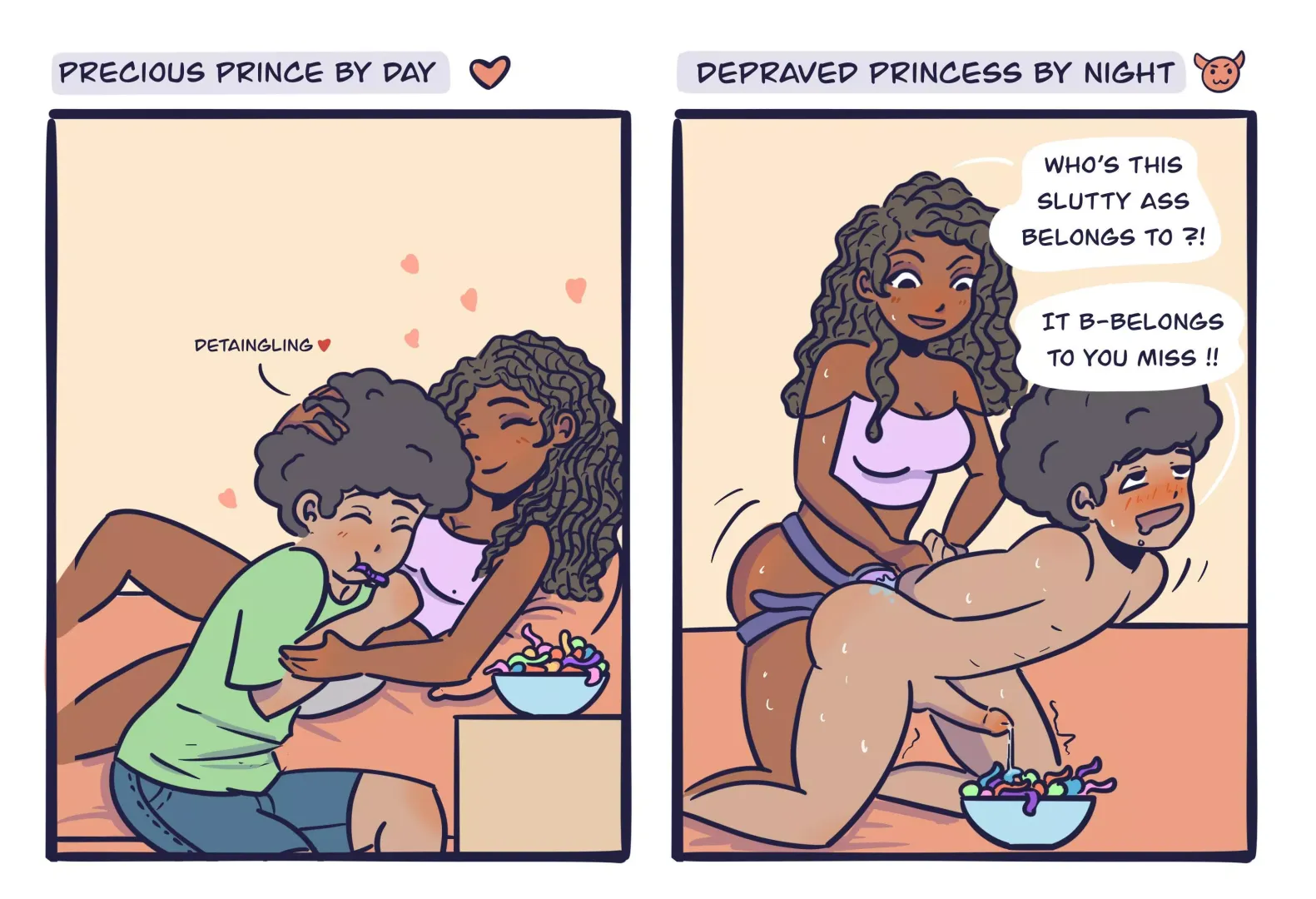 By Day and by Night (commissioned by me, artist kenisfake) posted by TeferiCanBeaBitch