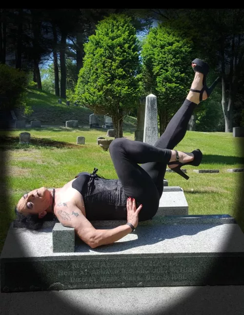 Corset, leggings, and heels. by PitifulSpecialist887