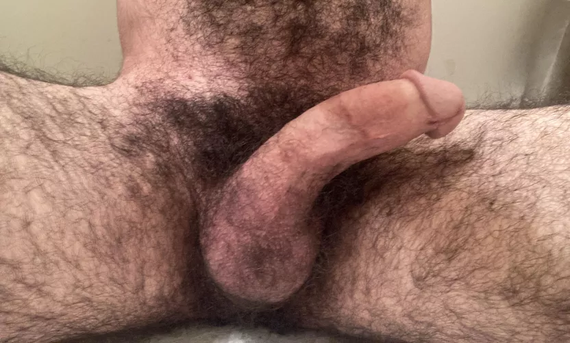 Heavy pubes & hard dick by PiercedX