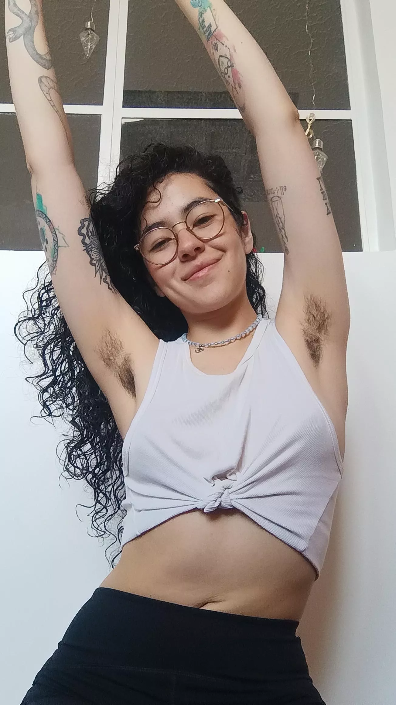 I know its hairy...but would you still lick my pits?👉🏽👈🏽🙈 posted by Party_Babez