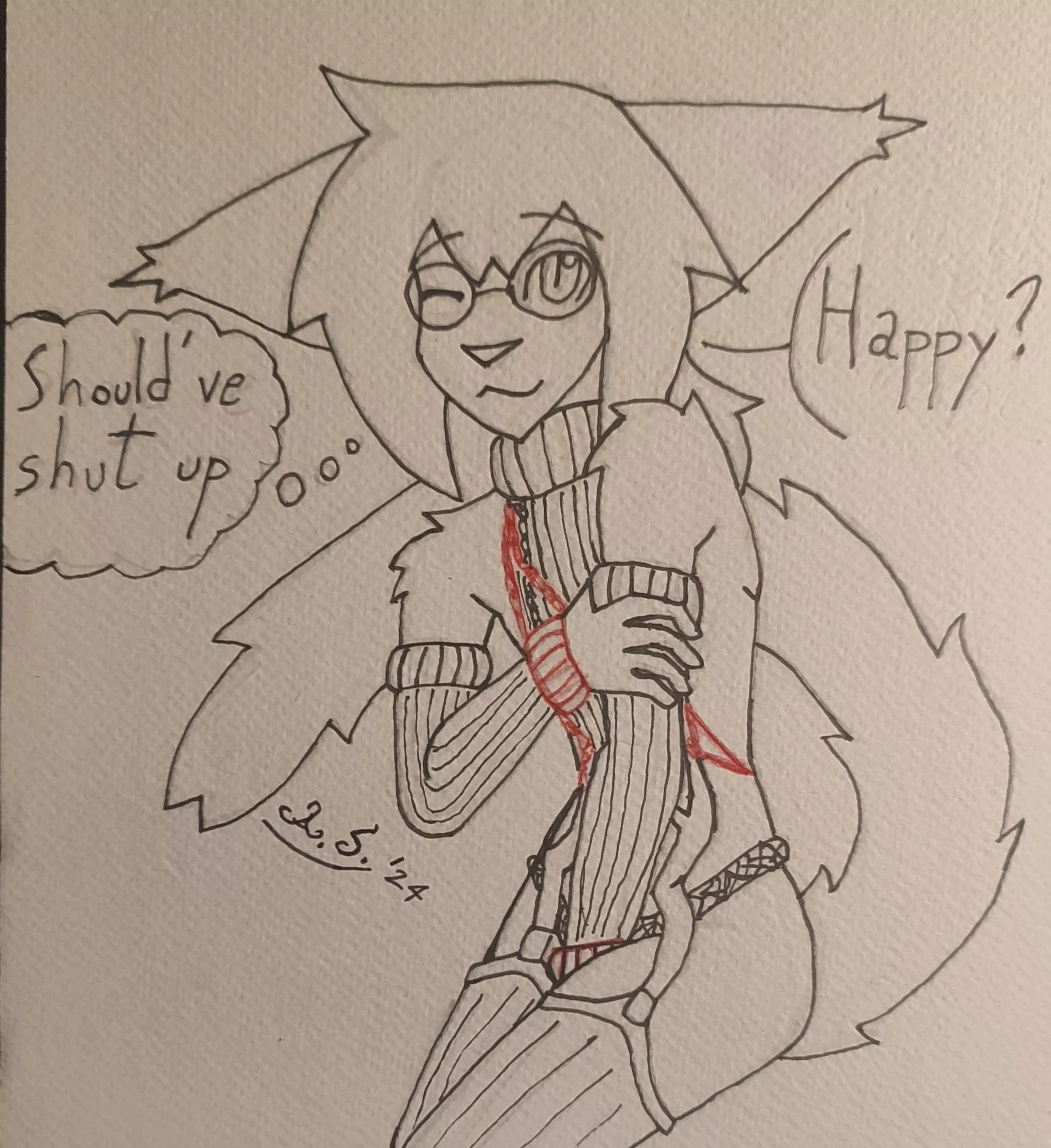 Inked my last drawing !! Thoughts ? Opinions ? (28/01/2024) posted by Dalek_Sath