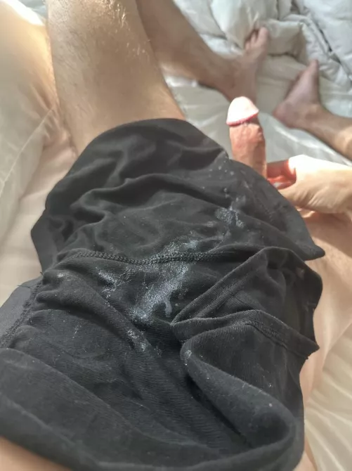 Just soaked my sweaty gym undies again in another thick load of cum. Going to put them back on and go workout. I’d honestly love to wrap them around your face as I breed you from behind, getting you addicted to my scent as I blast your insides with ano by jakecummings44
