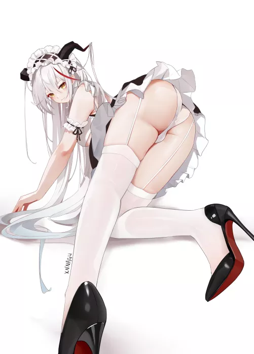 Maid Aegir [Azur Lane] by xSaviour_N