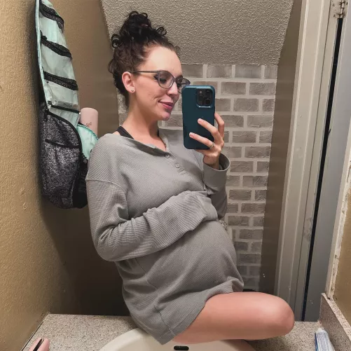 None of my clothes fit anymore thanks to this big pregnant belly @smutty_fantasy by smuttyfantasy