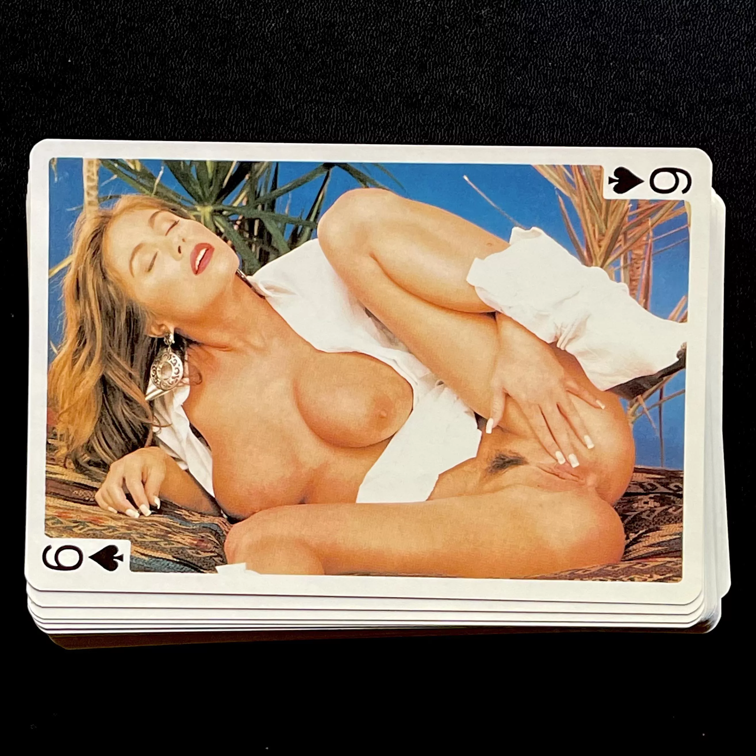 Six of Spades (Oversize Playing Cards 1980s) posted by ahilava