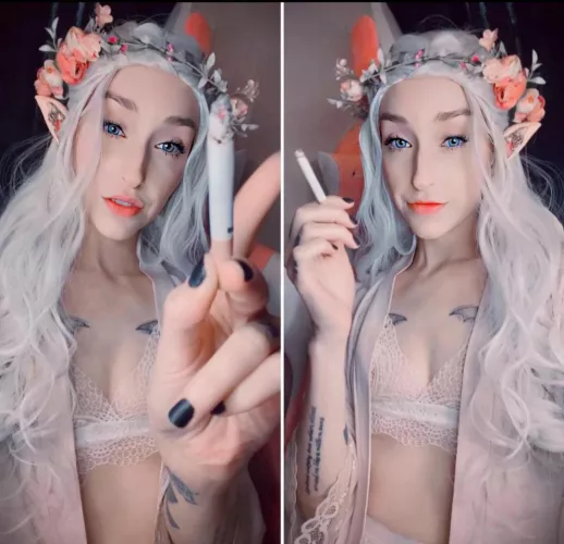 Smoking Elf Princess ✨ by TheEnchantrixxx