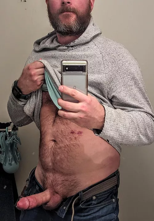 Too cold to get fully naked. Come warm me up? by spongerobnopants