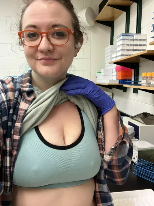 Working late in the lab by Druglord_Karen