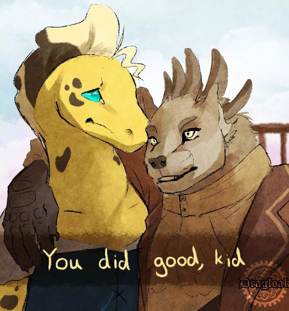 You did good, kid. (Art by me) posted by Dragloak