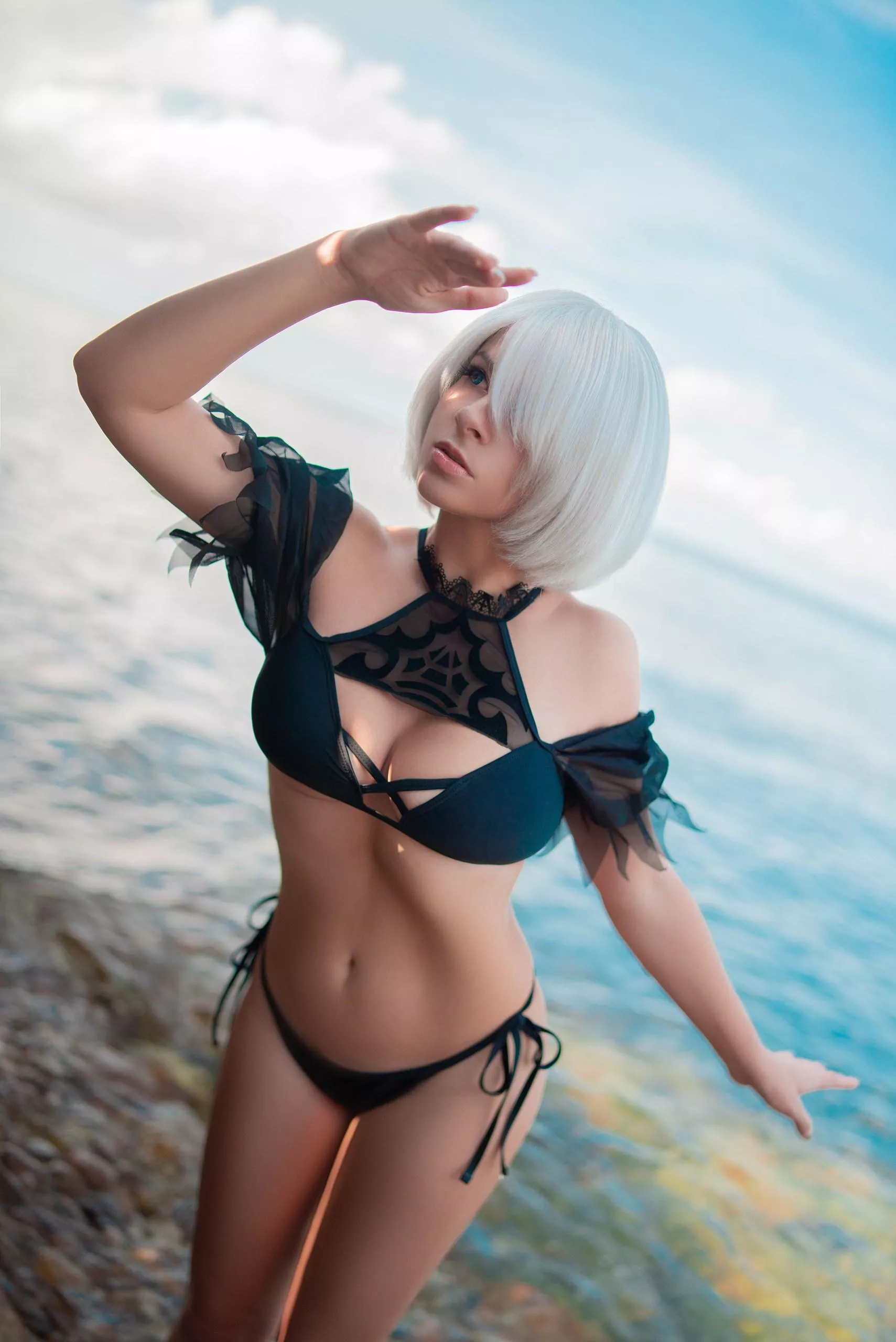 2B swimsuit from Nier Automata by Yuna Kairi posted by Intrepid-Upstairs-69