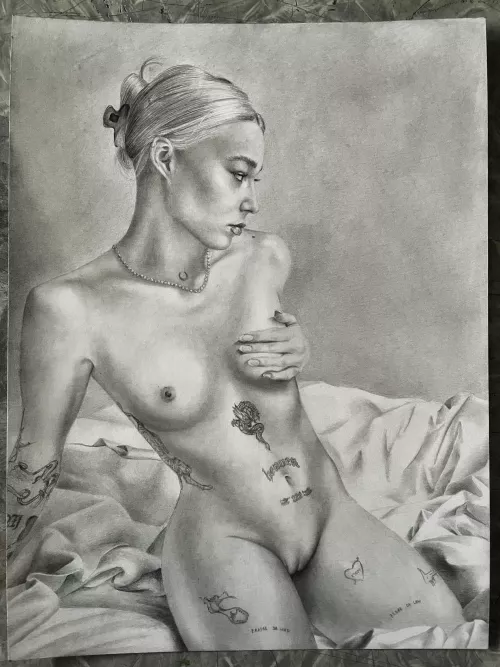 Belle - graphite drawing by me by TheSensualPencil