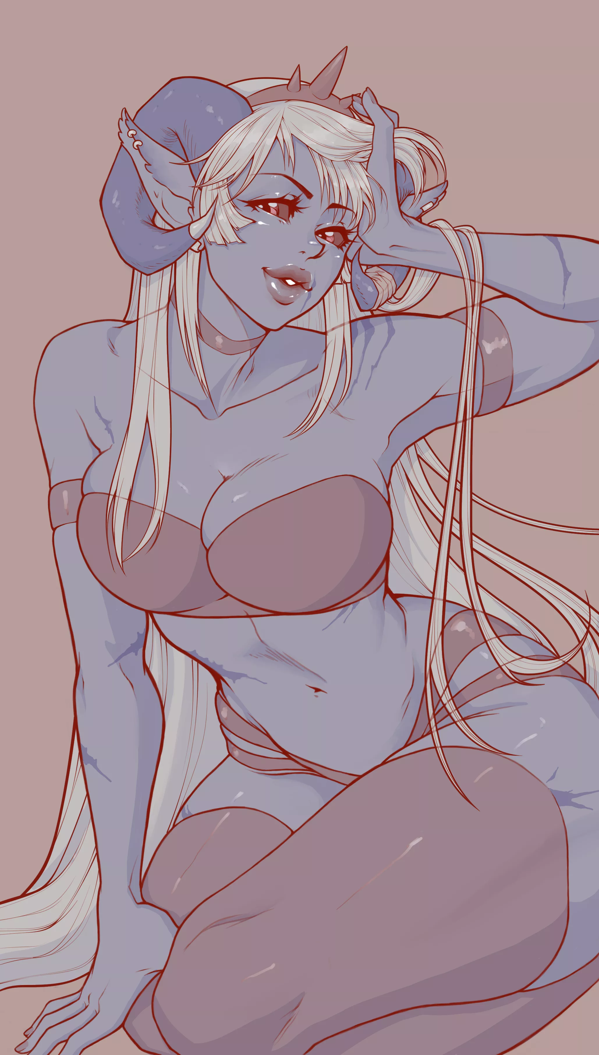 Blue-skin girlie [art by me] posted by angroro