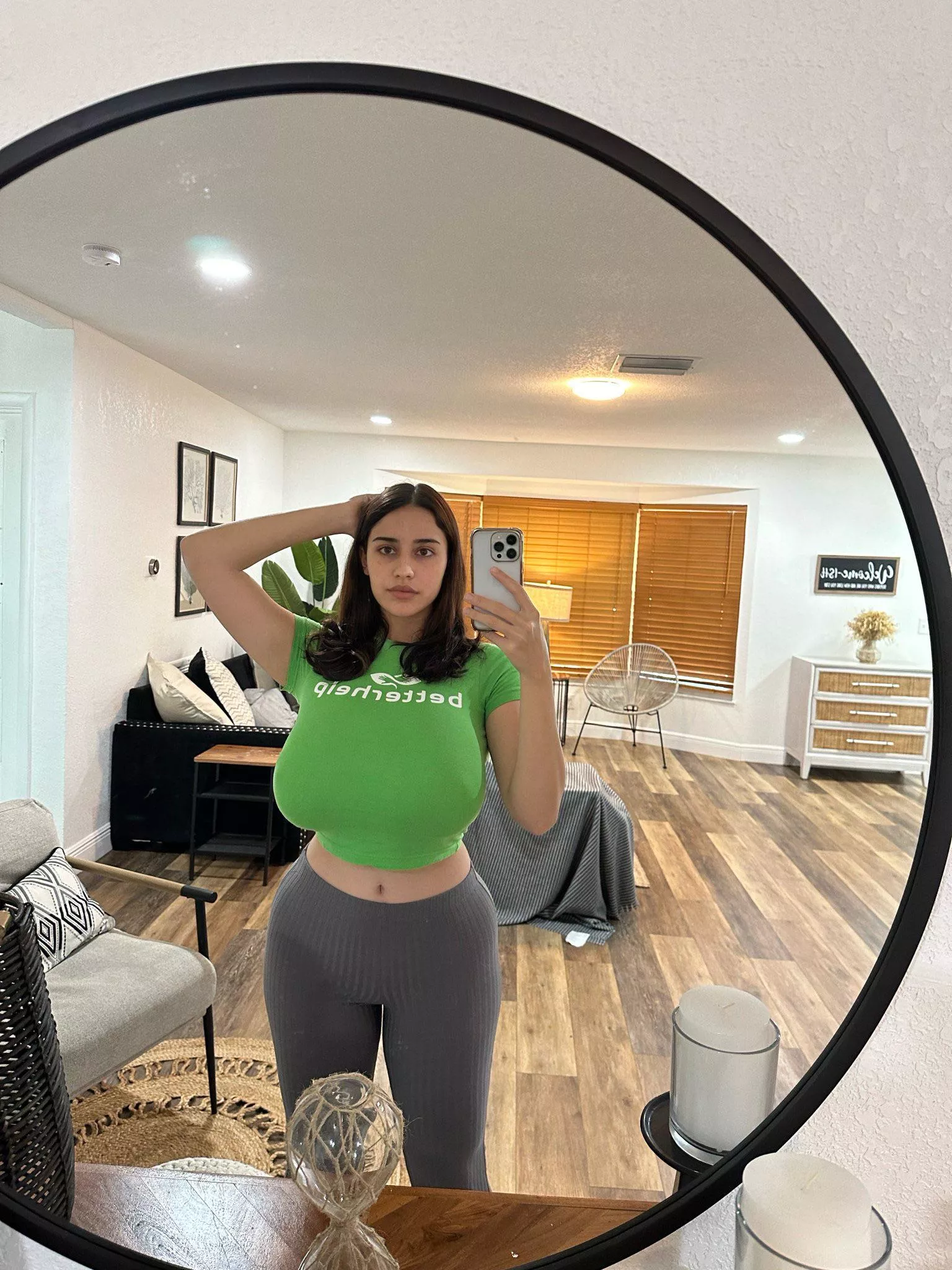 Busty in green posted by anonymous123456_