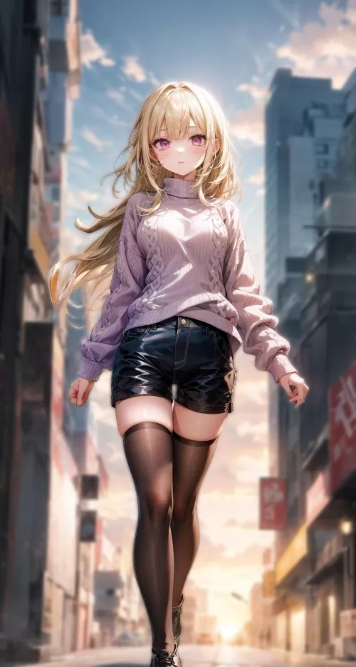 Evening Stroll in Town by CheetahSperm18