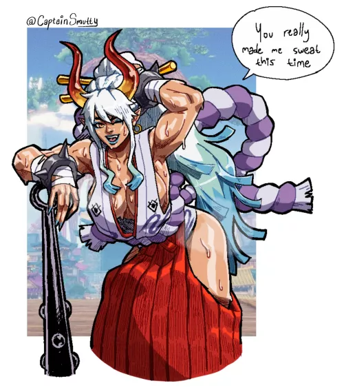 First time drawing Yamato upon a request …(OC fanart) by cap_smutty