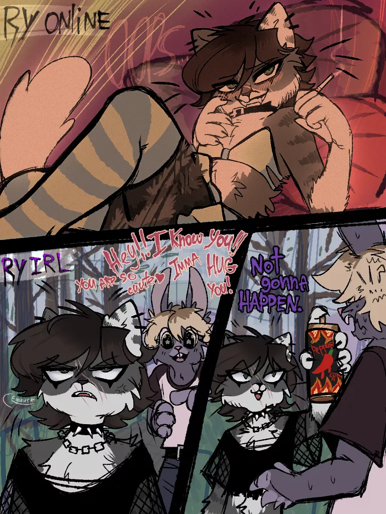 he doesnt enjoy the idea of being touched posted by xStrangeXNamex