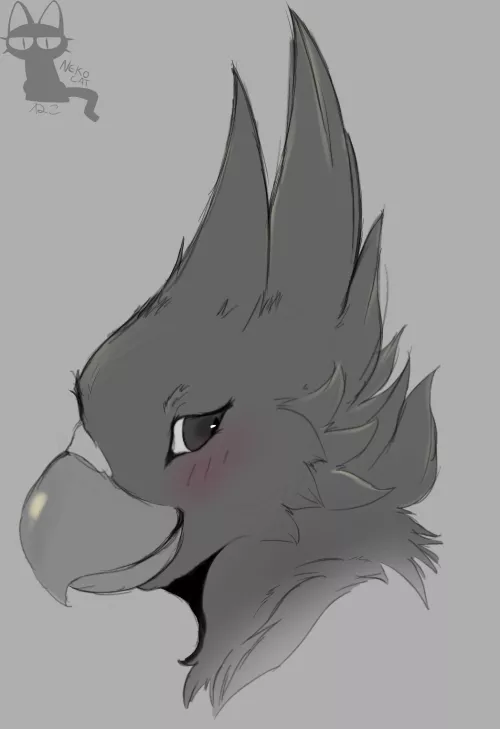 Headshot commission for someone on telegram, i almost dont have chances to work with birds so its very nice whenever i get to do some, those are still open also! just dm me by NekoAichan