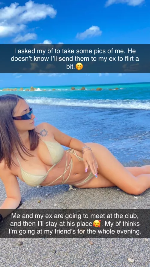 He’ll go crazy for this pic🥰🤭 by HornyNaughtyBitch