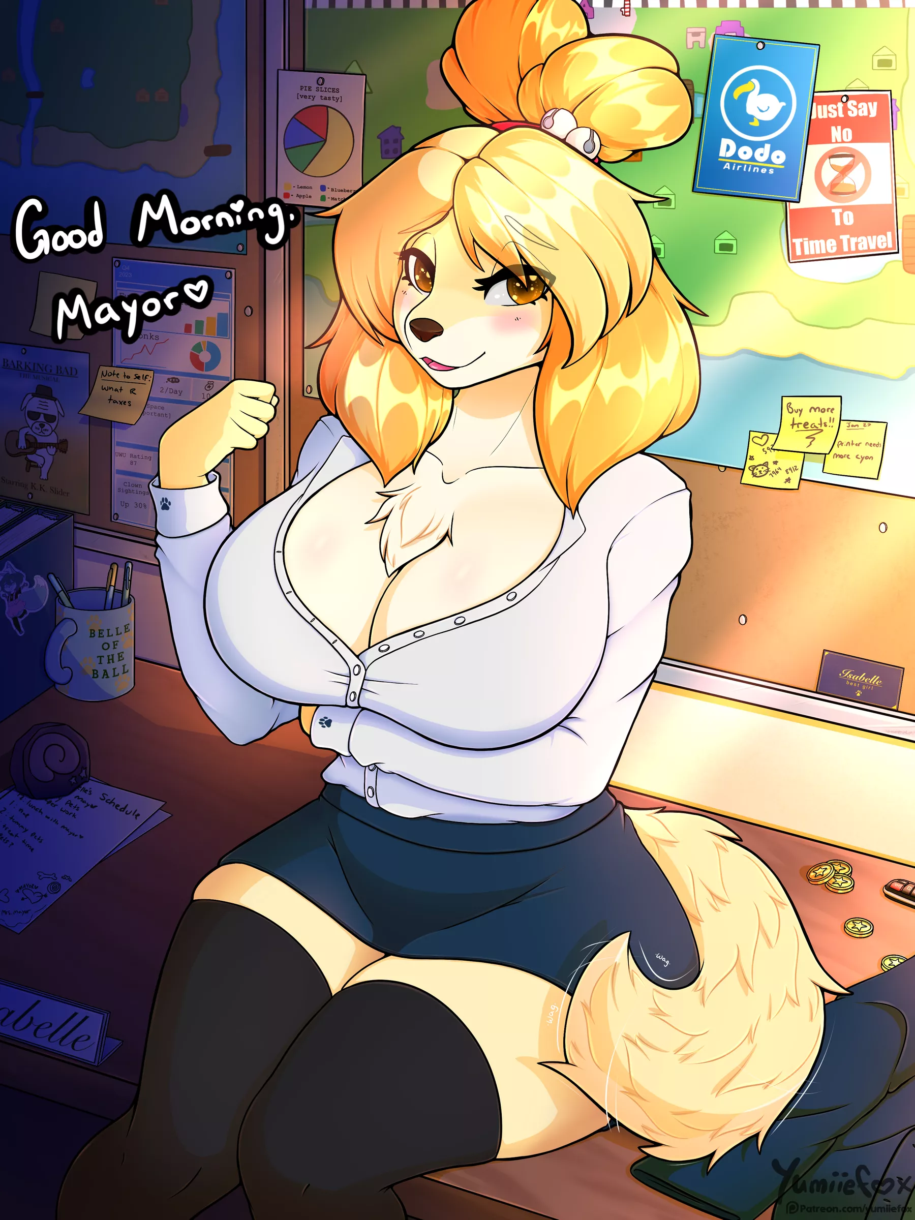 I tried to draw a cute Isabelle!!!! [F] (YumiieFox) posted by YumiieFox