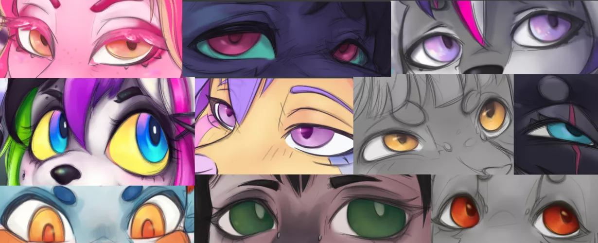 I'm doing some free eye drawings, link in comments to participate! :D by SkadiSyndrome