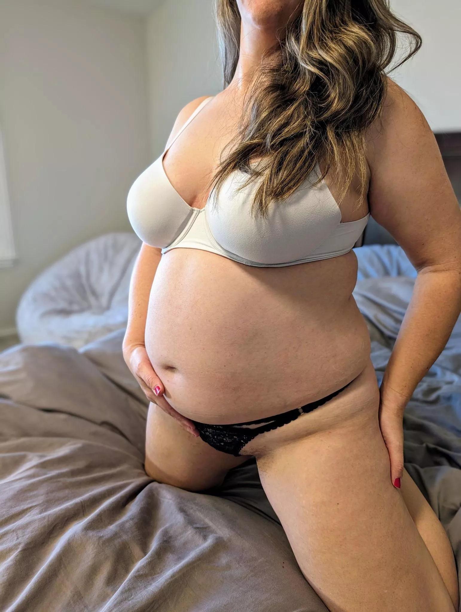 Pregnant and ready for action. posted by FireAmy24
