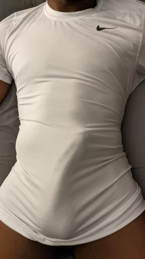 White Tee by foureyednudist