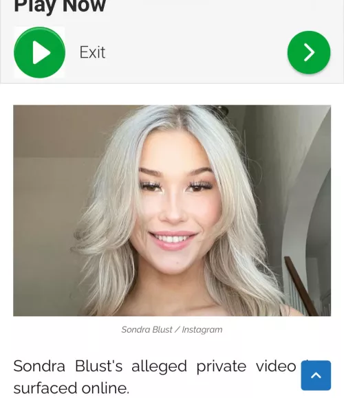 Who has Sondra Blust video? by Massive_Interview_31