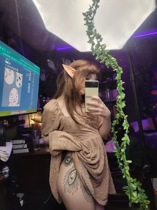 Woodelf approaches you at a tavern.. and offers company. Wyd by DreamCreamKitten