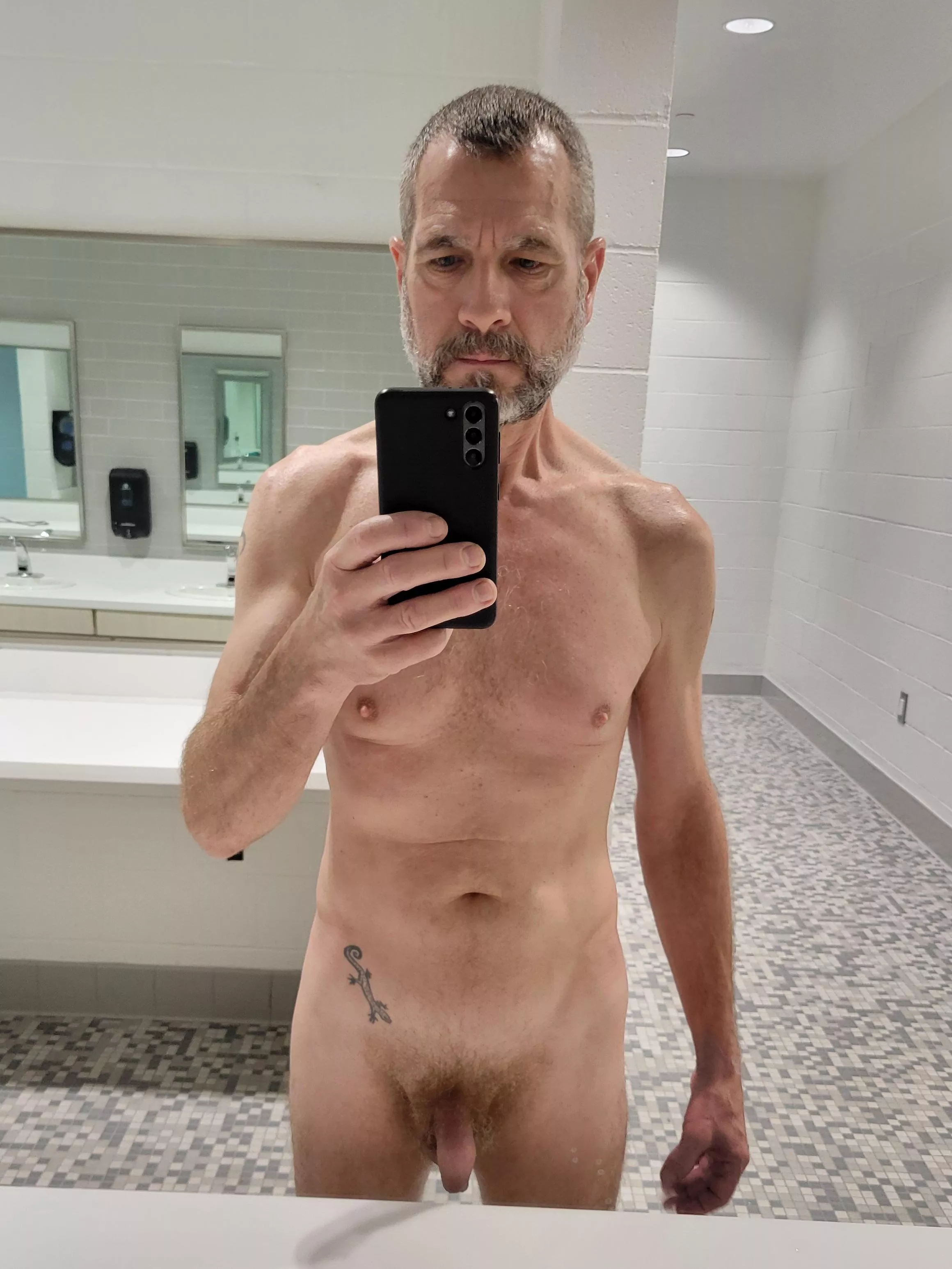 59 year old daddy in the locker room. posted by cut_restored