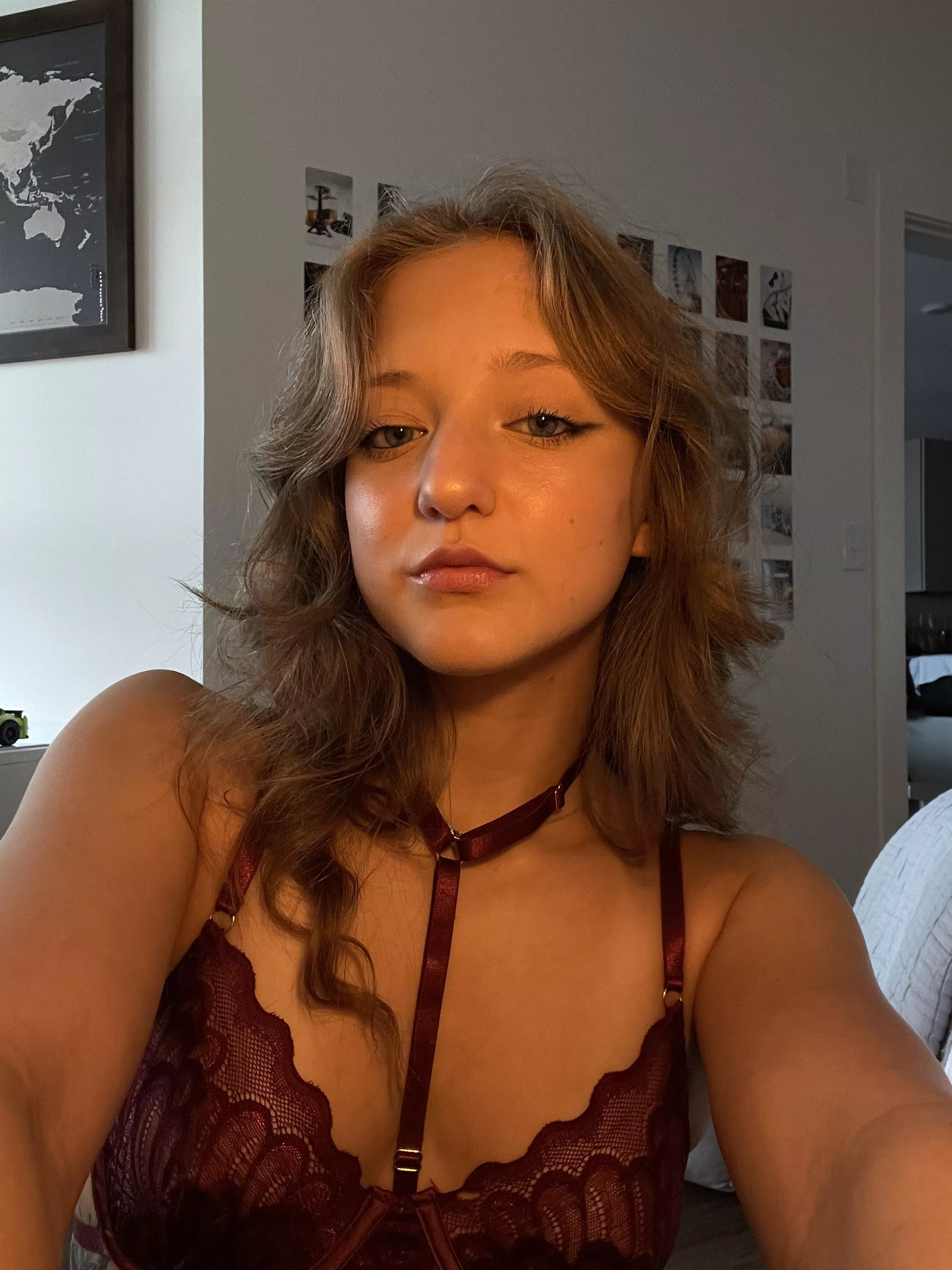 A selfie just before doing something naughty posted by sremcafb