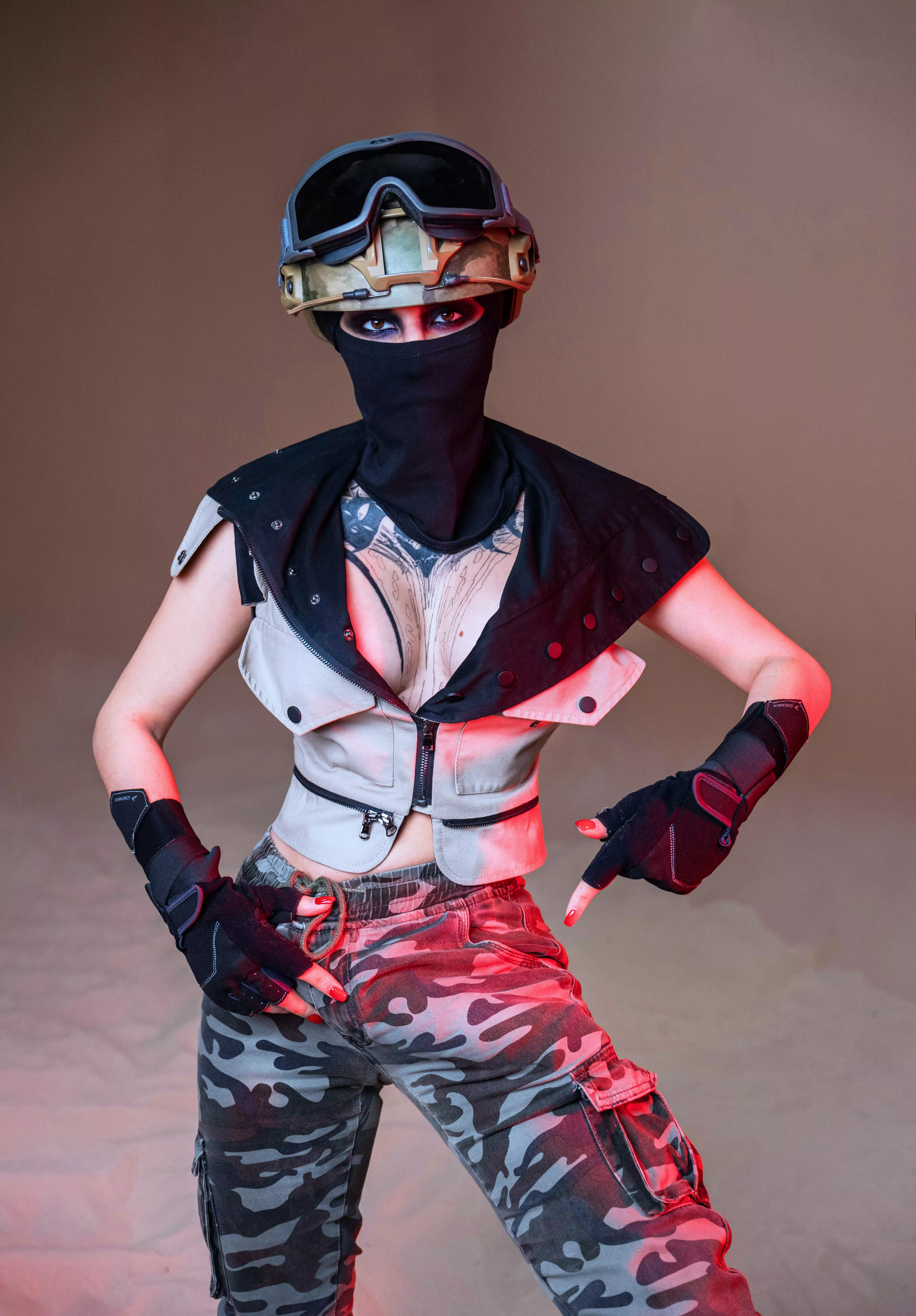 Don't do anything stupid or I'll have to disarm you using my thick baton posted by Vampandbeauty