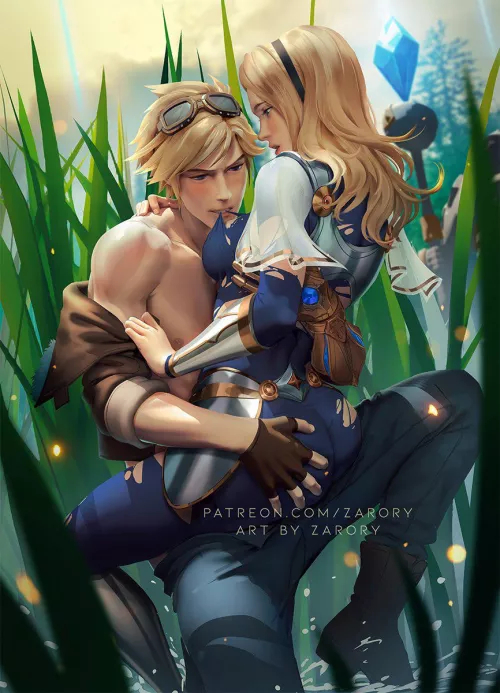 Ezreal X Lux - Midlane Gank (Zarory) by Allan_Breno