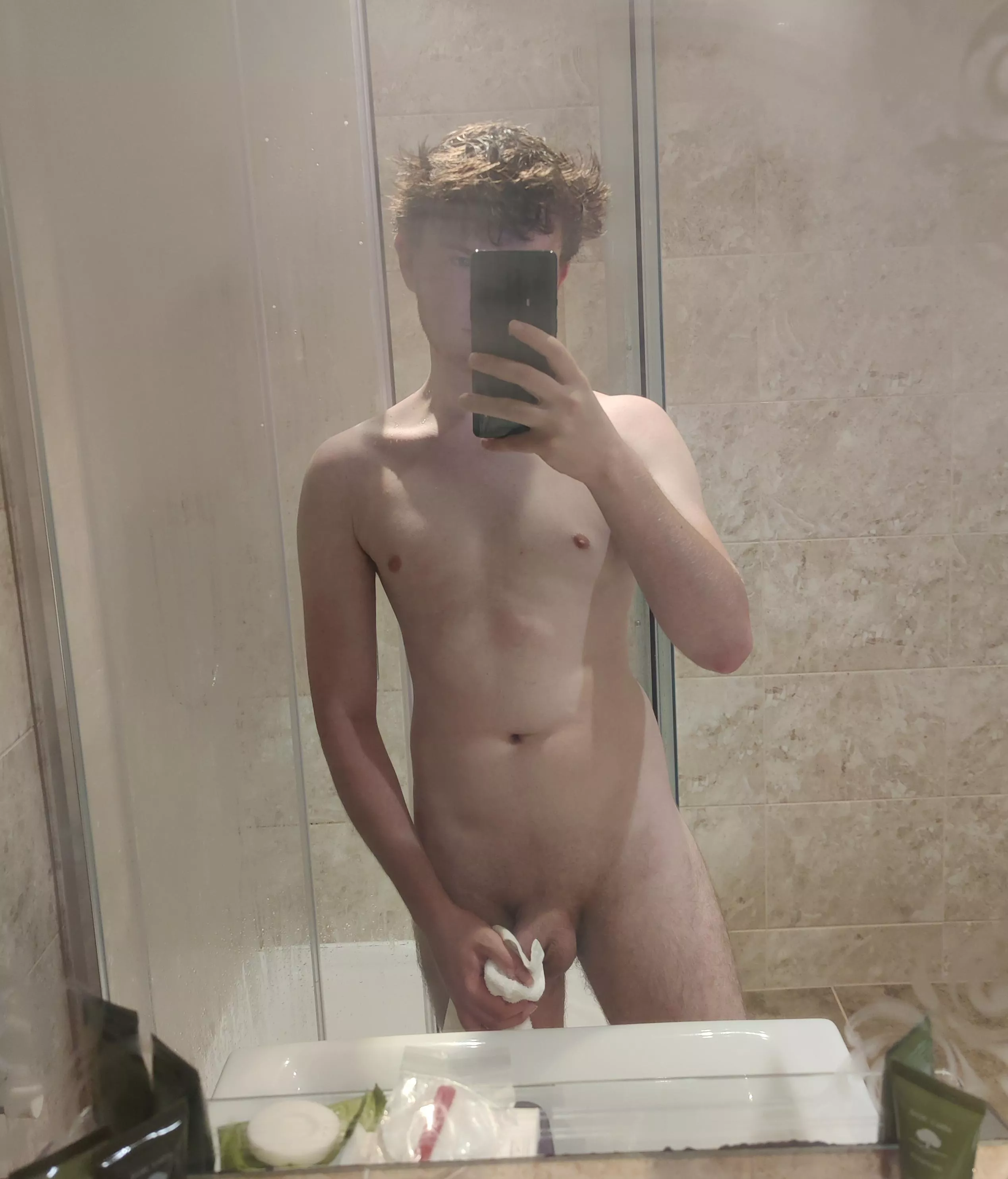 Hot and steamy holiday shower posted by zackonthebottom