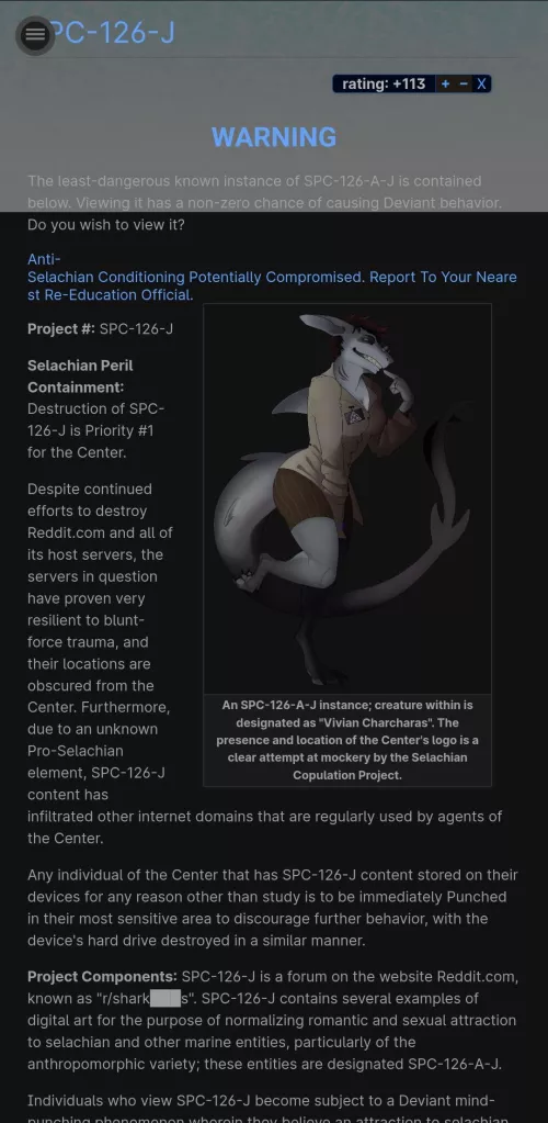 I can't believe it. This subreddit's got an SCP (SPC), even if it's a joke one by Imaginary-Job-7069