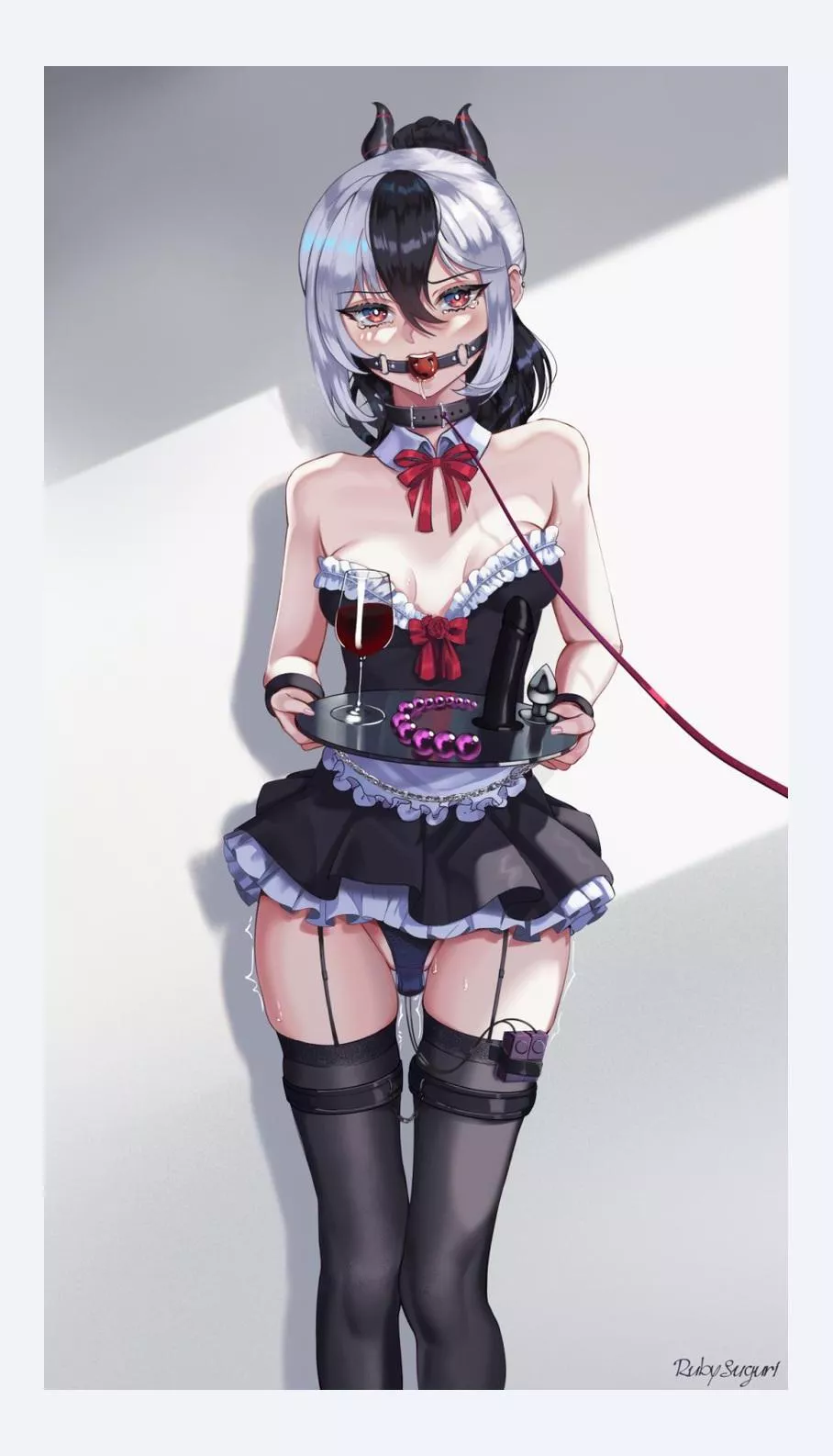 Love to leash my shy maid when we have visitors posted by SliceTemporary3081
