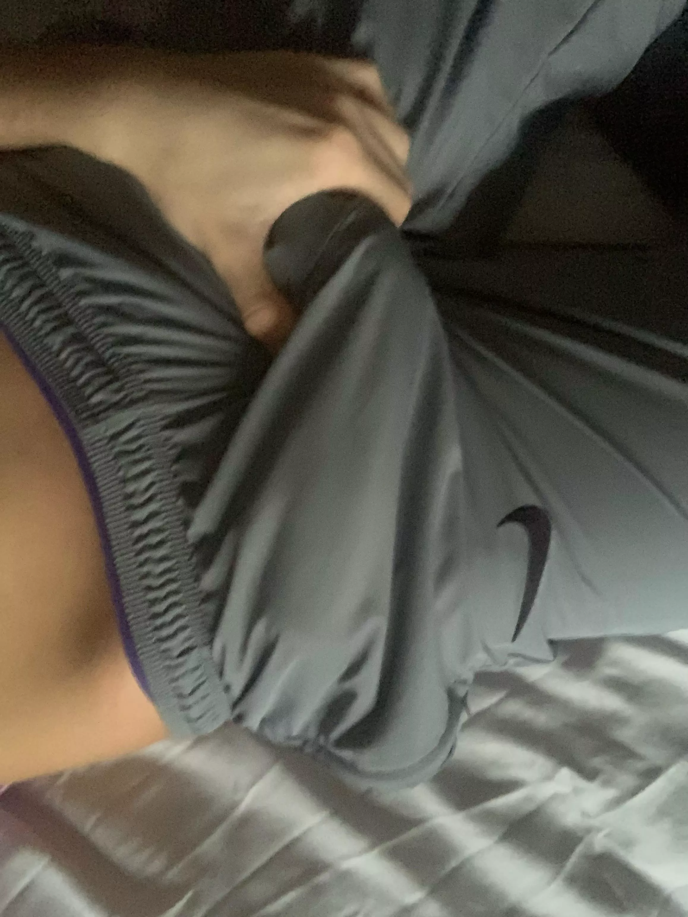 My shorts can’t hold it much longer hehe posted by Temporary-Surprise-7