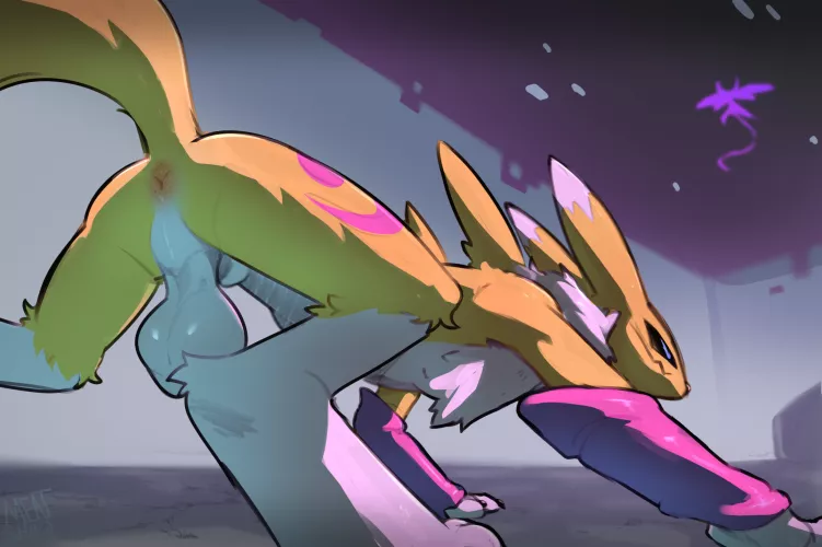 Renamon Stanced (MeatShaq) by DL2828