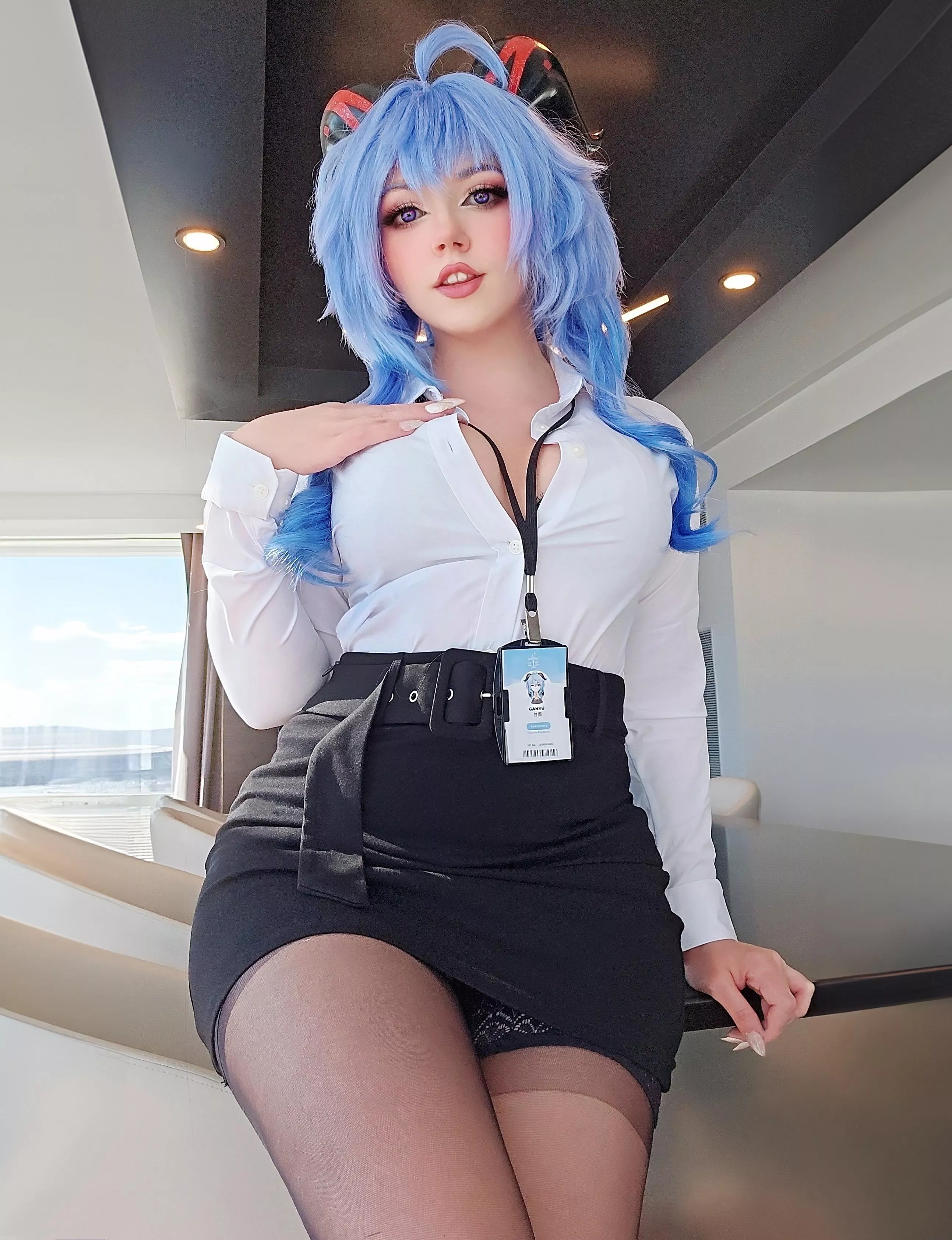 Secretary Ganyu from Genshin Impact by NebulaNeko Cosplay posted by NebulaNeko