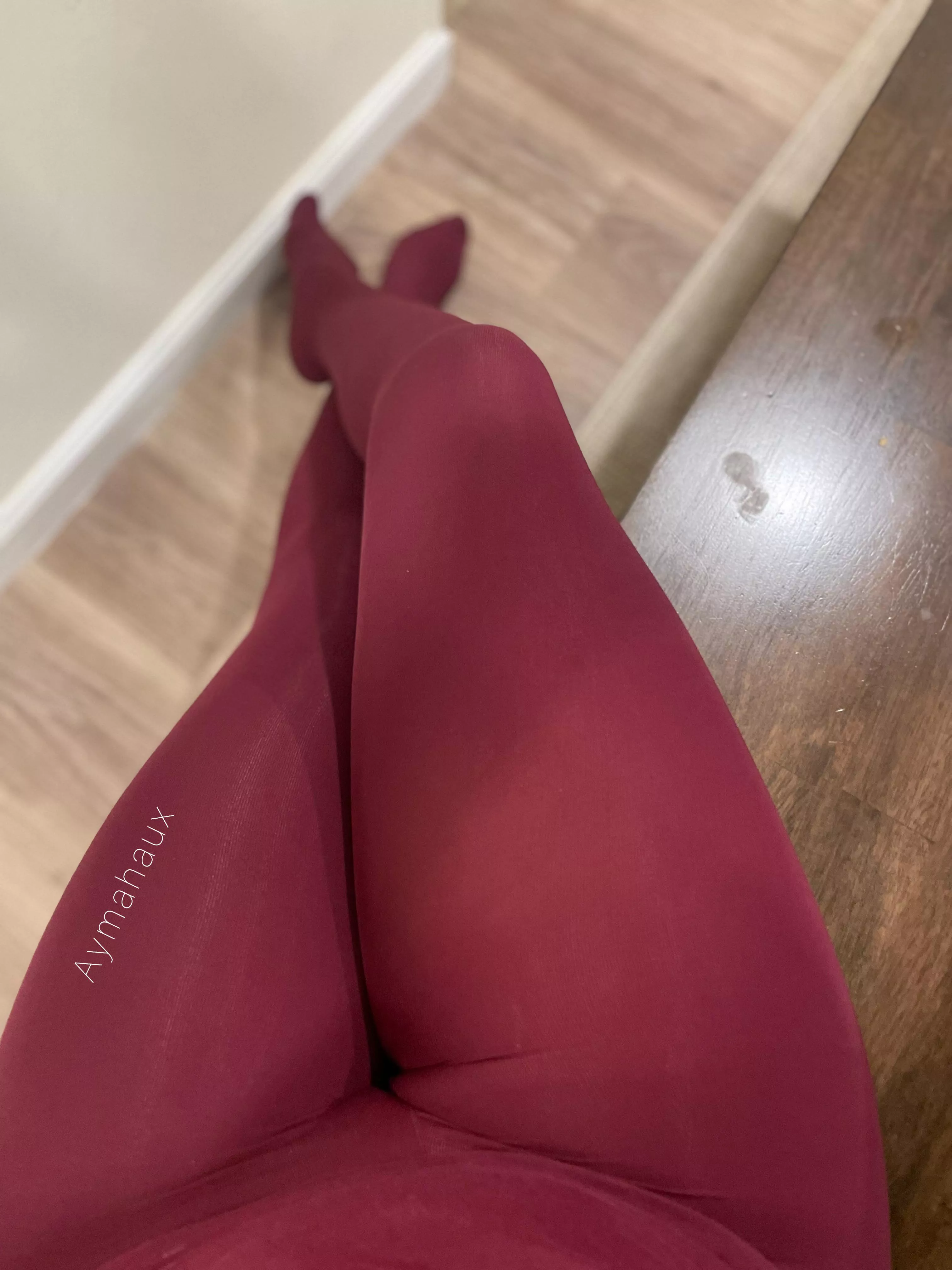 Sit next to me and rub my legs in tights posted by AymaHaux