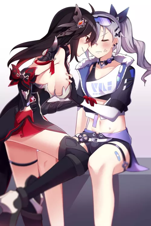 Sparkle and Silver wolf[Honkai Star Rail] by Silent_Steak_9540