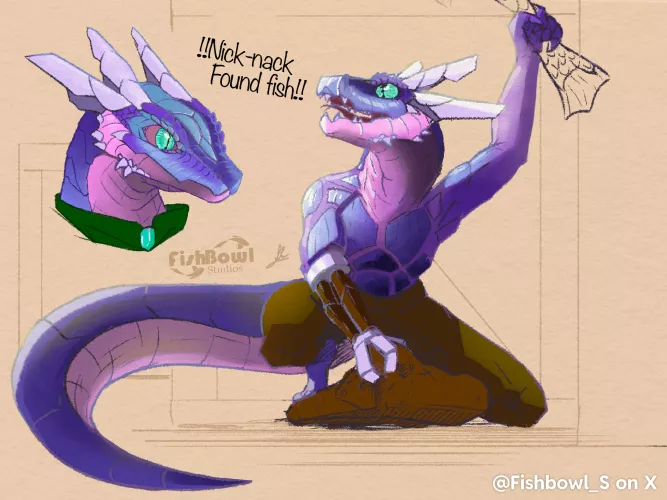 Updated design for one of my OC’s Nick-Nack. by CleopatraJunipper