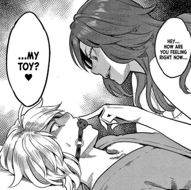 What's with that face, my dear? Mommy will take good care of her little toy~ (Source in comments) by SmolDom