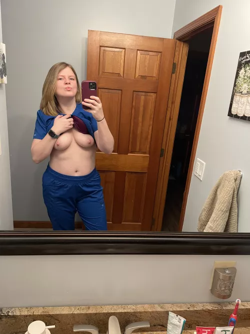 An all natural milf in the wild headed to work by tightpixienurse